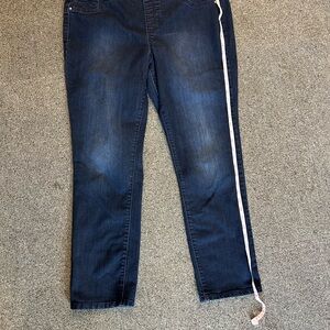 Kim Rogers Dark Blue Straight Leg Jeans